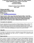 Séminaire Musique de scène en France 1900-1950 MUL 6236