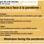 Permalien vers Consultation : Les musicien-nes face à la pandémie
